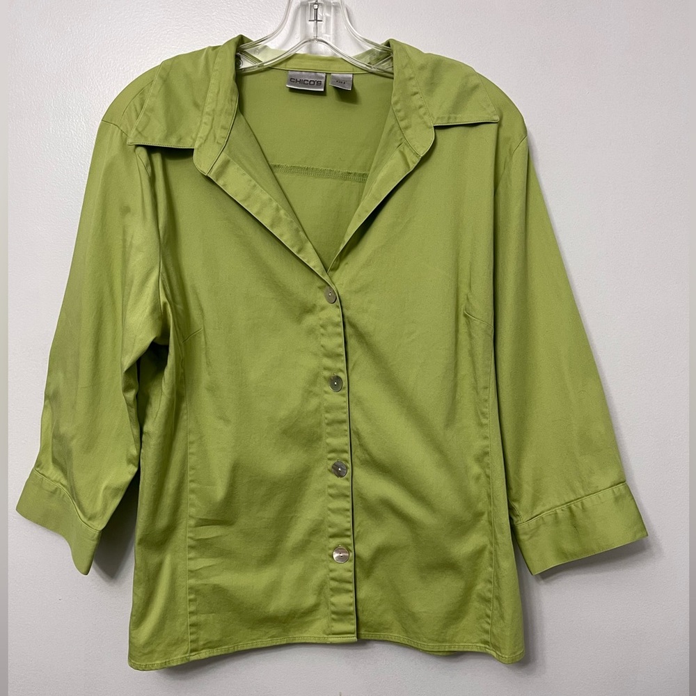 Chico’s button up blouse size 2